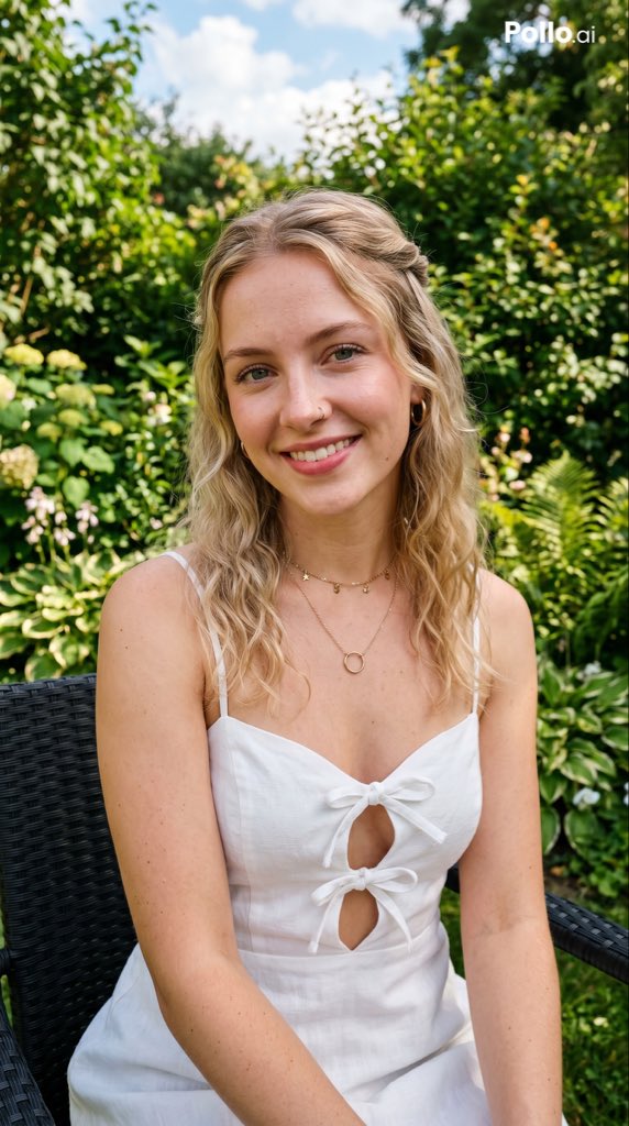 Profile / Avatar - Garden Portrait With White Summer Dress