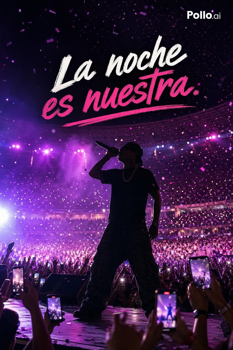 Social Media Post - Neon Arena Concert Ad Poster