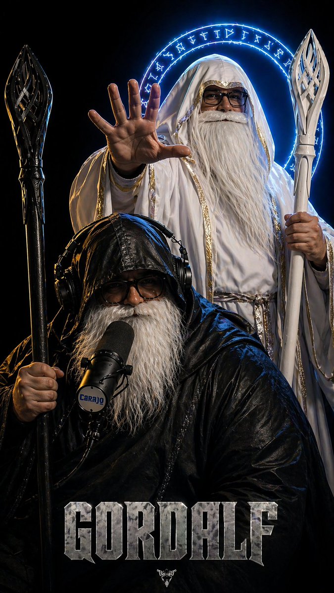 YouTube Thumbnail - Dark Fantasy Wizard Podcast Poster