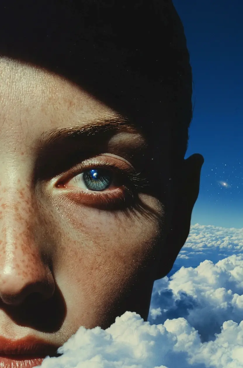 Surrealist Sky Face