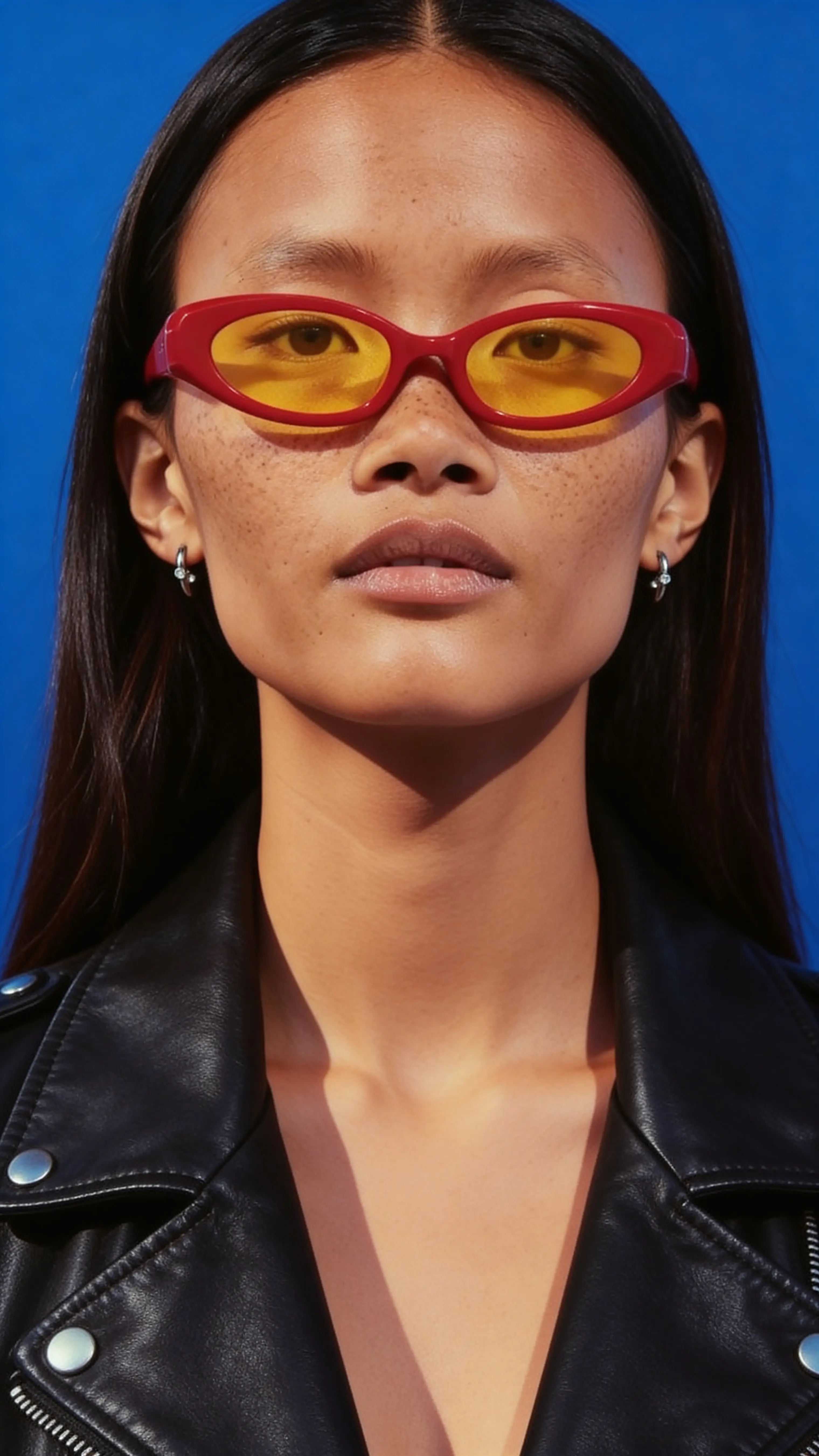 Red Sunglasses Close-Up