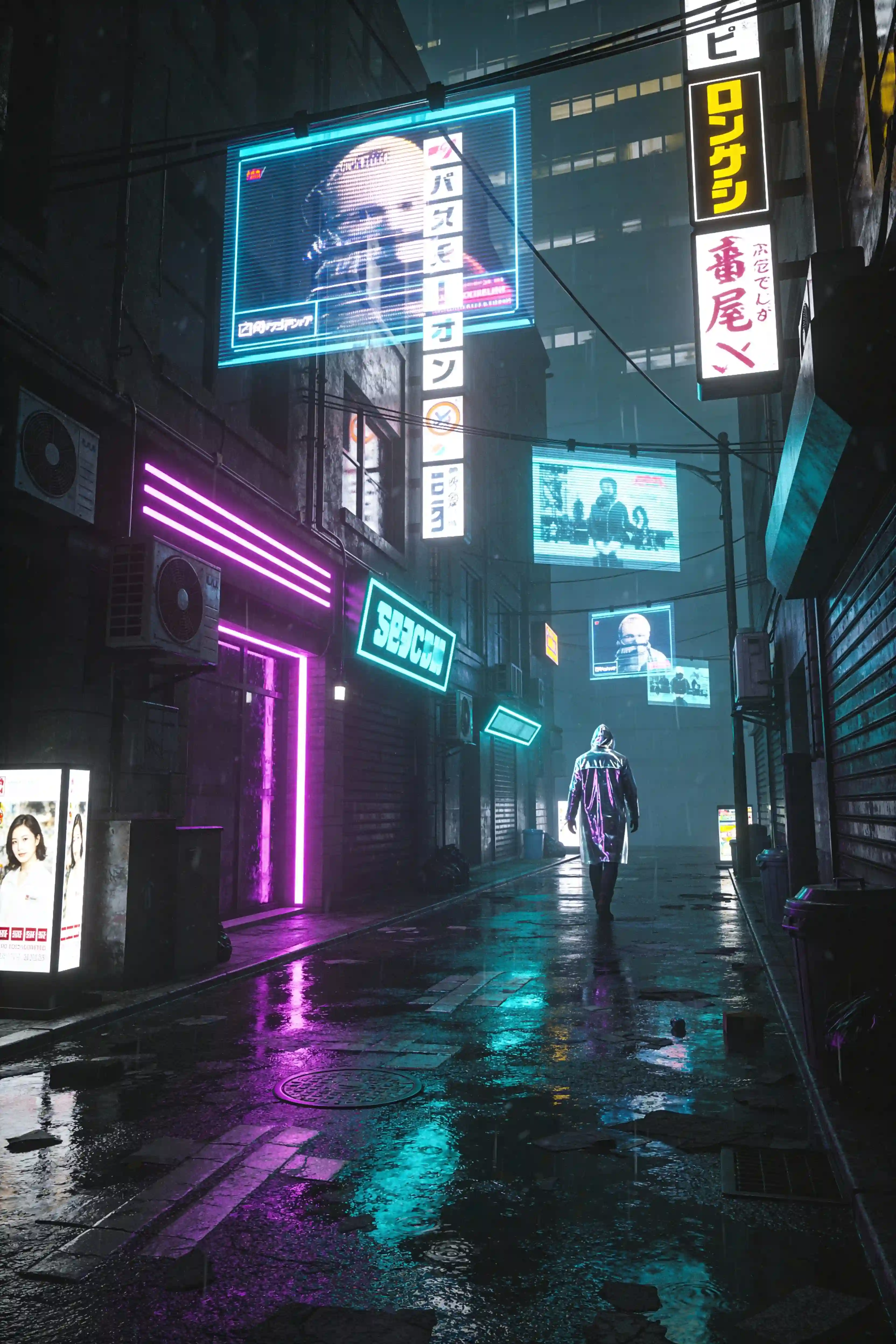 Cyberpunk Street Scene