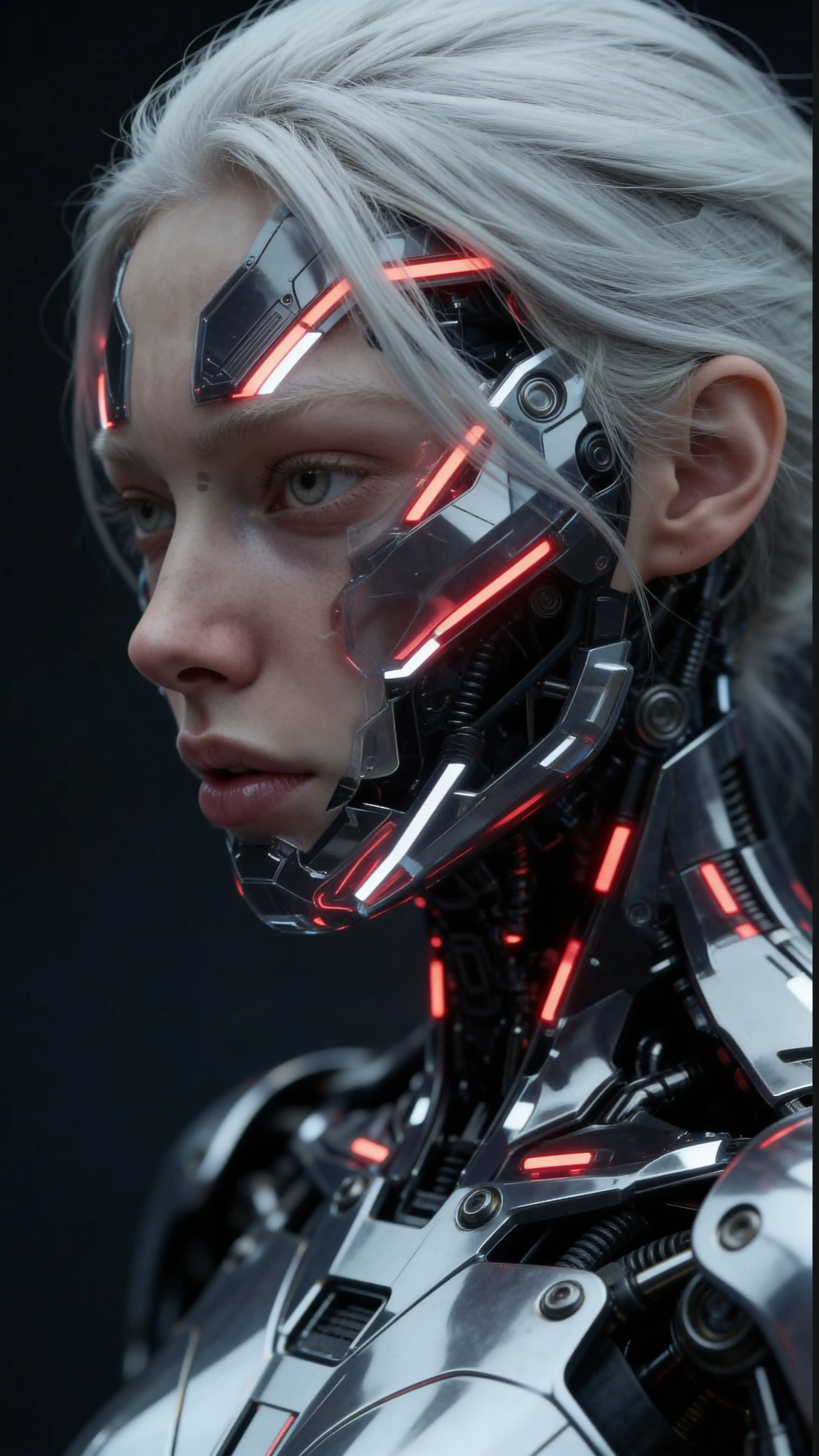 Cyborg Android Portrait