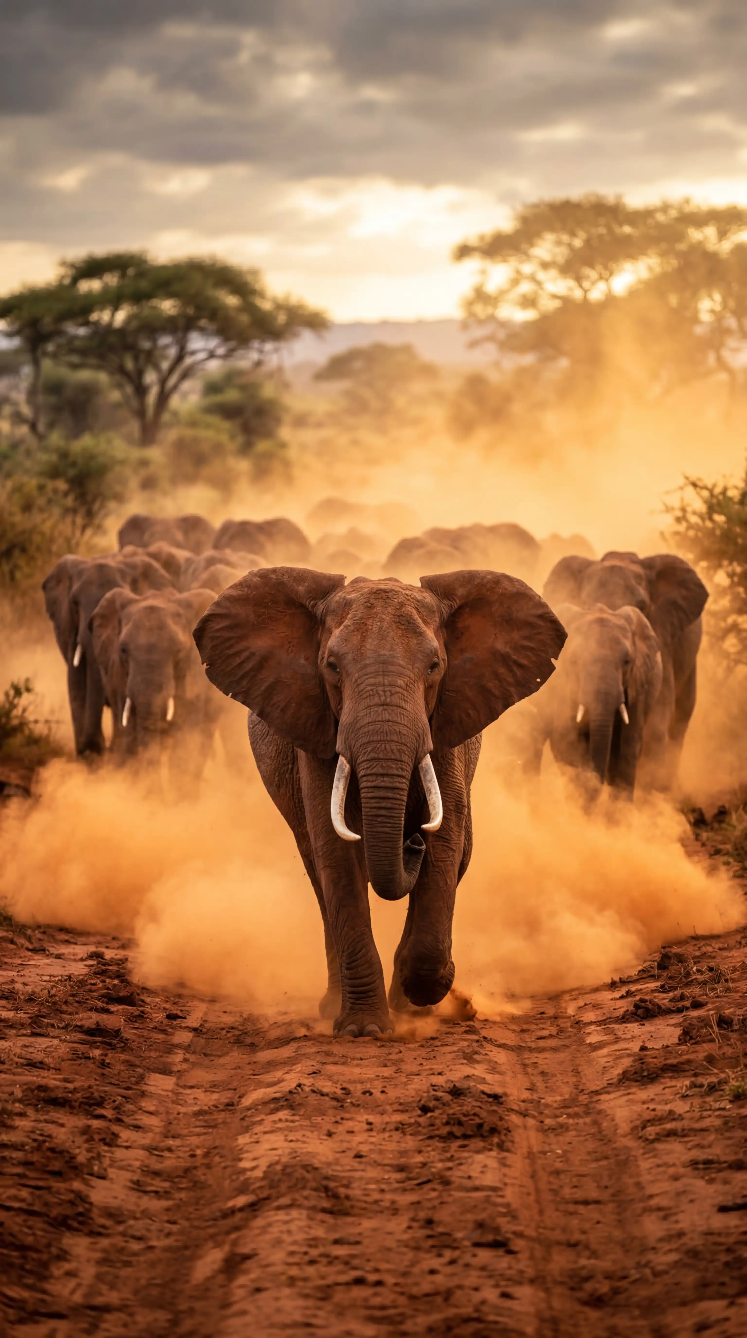 African Elephant Herd
