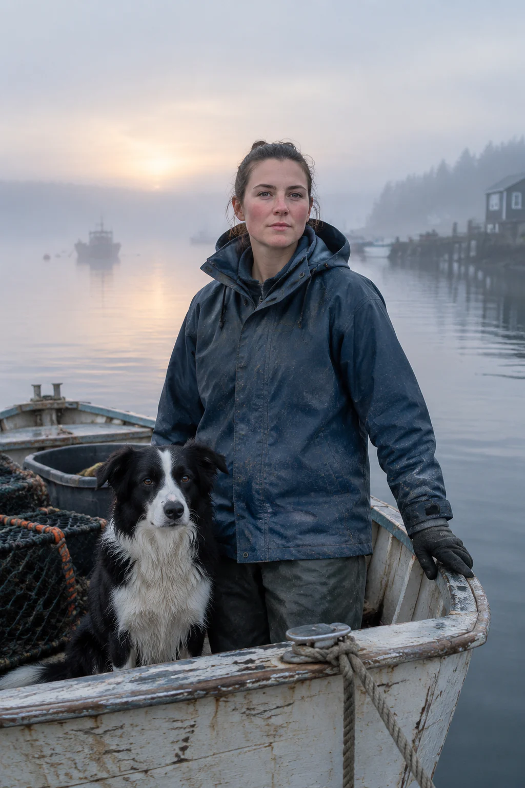 Salida de Flare: un pescador con su perro en un barco